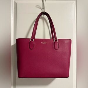 Kate Spade Burgundy Leather Tote Bag